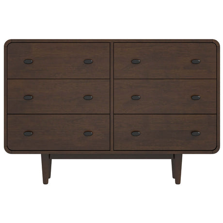 Alexa Mid Century Modern Dresser 6-Drawers - AFC00386 - Luna Furniture