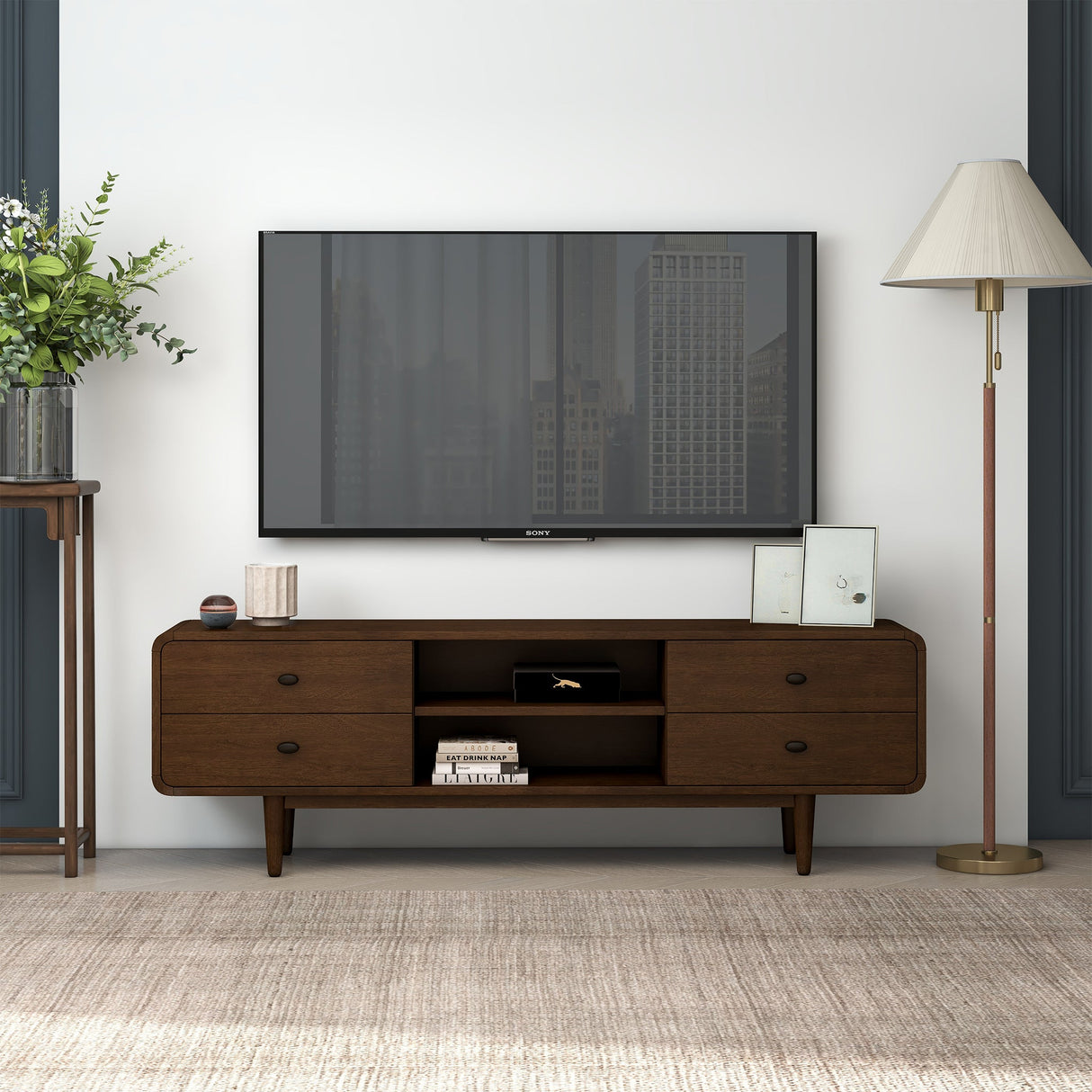 Alexa Mid Century Modern Style TV Stand - AFC00067 - Luna Furniture