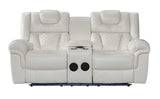 Alexa White - 3PC Power Reclining Set - Alexa White - Luna Furniture