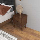Alexandra Brown Night Stand with 2 Drawers from Ashcroft Furniture - Luna Furniture