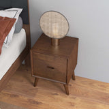 Alexandra Brown Night Stand with 2 Drawers from Ashcroft Furniture - Luna Furniture