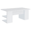 Alice Writing Desk White with Open Shelves - 801455 - Luna Furniture