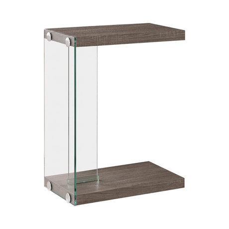 Alison Accent Table Weathered Grey and Clear - 902916 - Luna Furniture