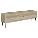 Allie 2-door Engineered Wood TV Stand With Storage Shelf Antique Pine and Grey - 701076 - Luna Furniture