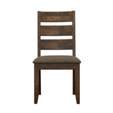 Alston Ladder Back Dining Side Chairs Knotty Nutmeg and Grey (Set of 2) - 106382 - Luna Furniture