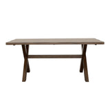 Alston Knotty Nutmeg X-Shaped Dining Table from Coaster - Luna Furniture