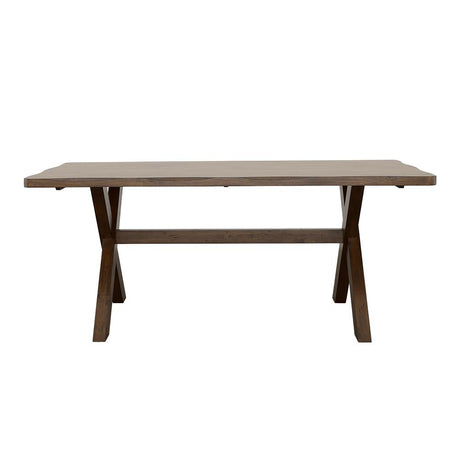 Alston Knotty Nutmeg X-Shaped Dining Table from Coaster - Luna Furniture