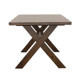 Alston Knotty Nutmeg X-Shaped Dining Table from Coaster - Luna Furniture
