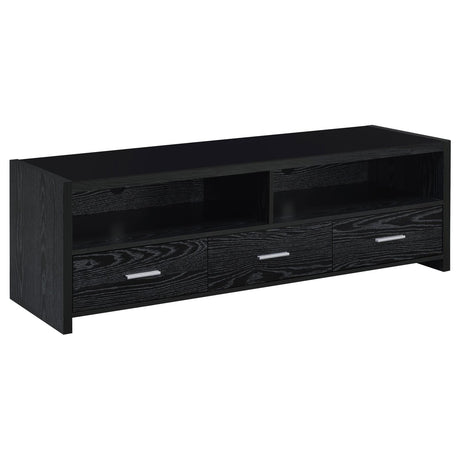 Alton Black Oak 62" 3-Drawer TV Console from Coaster - Luna Furniture
