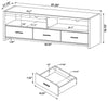 Alton 62" 3-drawer TV Console Black Oak - 700645 - Luna Furniture