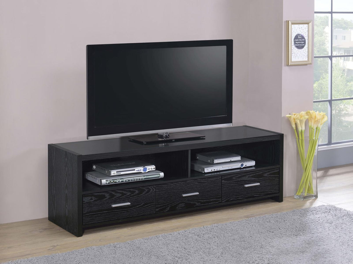 Alton Black Oak 62" 3-Drawer TV Console from Coaster - Luna Furniture