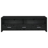 Alton Black Oak 62" 3-Drawer TV Console from Coaster - Luna Furniture