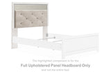 Altyra White Full Upholstered Panel Headboard from Ashley - Luna Furniture