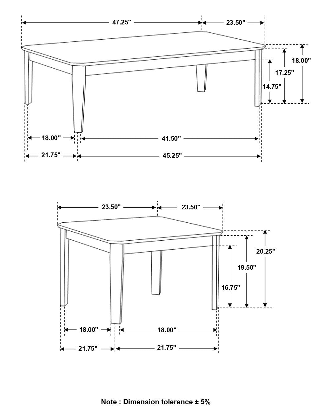 Amaro Dark Brown 3-Piece Occasional Set from Coaster - Luna Furniture