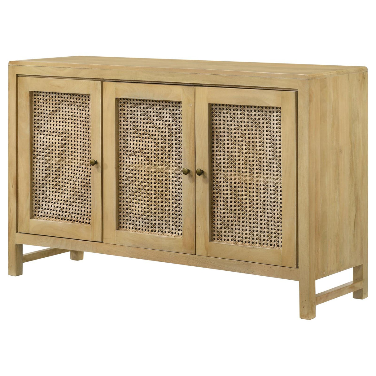 Amaryllis Rectangular 3-door Accent Cabinet Natural - 953556 - Luna Furniture