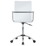 Amaturo Clear and Chrome Office Chair with Casters from Coaster - Luna Furniture
