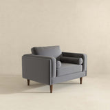 Fordham Grey Velvet Lounge Chair from Midinmod - Luna Furniture