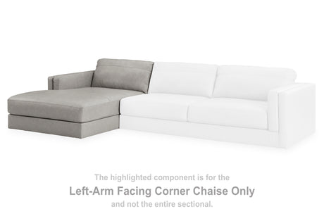 Amiata Glacier Left-Arm Facing Corner Chaise from Ashley - Luna Furniture