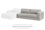 Amiata Glacier Right-Arm Facing Sofa from Ashley - Luna Furniture