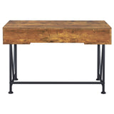 Analiese 3-drawer Writing Desk Antique Nutmeg and Black - 801541 - Luna Furniture