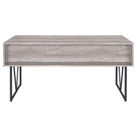Analiese Gray Driftwood 4-Drawer Writing Desk from Coaster - Luna Furniture