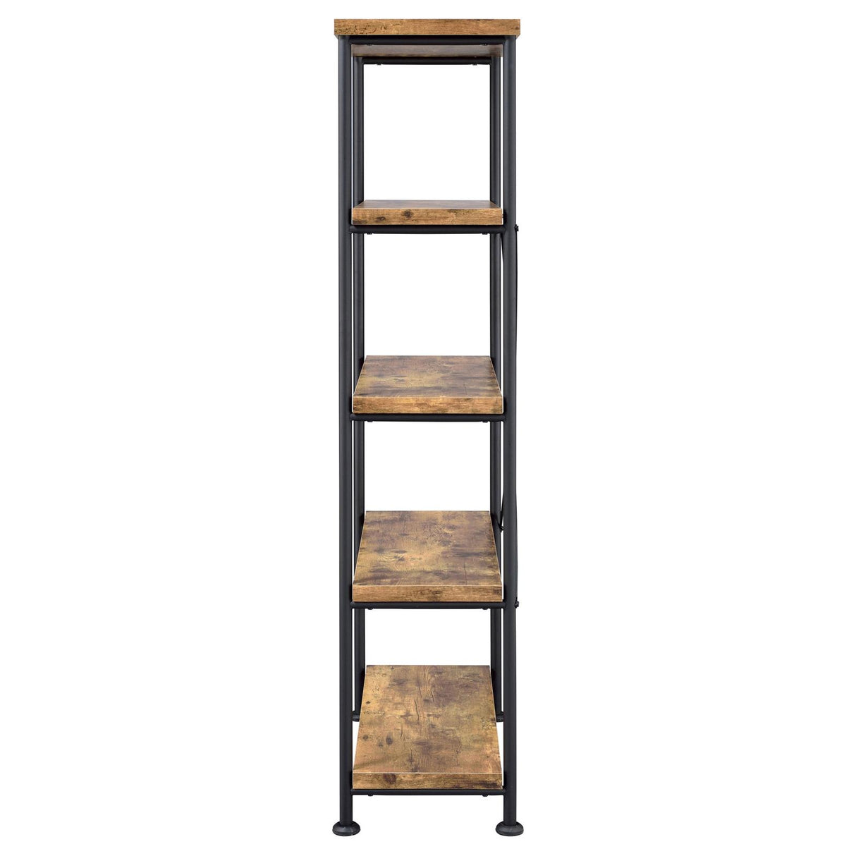 Analiese 4-shelf Bookcase Antique Nutmeg - 801542 - Luna Furniture