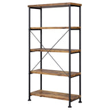 Analiese 4-shelf Bookcase Antique Nutmeg - 801542 - Luna Furniture