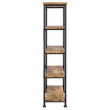 Analiese Antique Nutmeg 4-Shelf Bookcase from Coaster - Luna Furniture