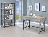 Analiese Gray Driftwood 4-Shelf Bookcase from Coaster - Luna Furniture