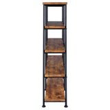 Analiese 4-shelf Open Bookcase Antique Nutmeg - 801543 - Luna Furniture