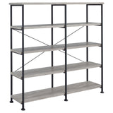 Analiese Gray Driftwood 4-Shelf Open Bookcase from Coaster - Luna Furniture
