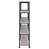 Analiese Gray Driftwood 4-Shelf Open Bookcase from Coaster - Luna Furniture