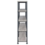 Analiese 4-shelf Open Bookcase Grey Driftwood - 801544 - Luna Furniture