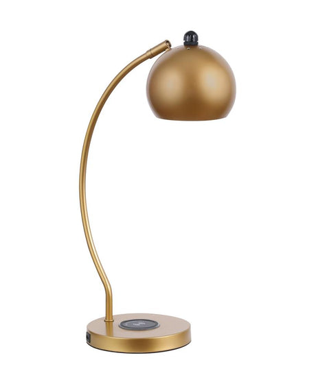 Andreas Dome Shade Table Lamp Gold - 920192 - Luna Furniture