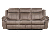 Andres Brown 3-Piece Reclining Living Room Set from Happy Homes - Luna Furniture