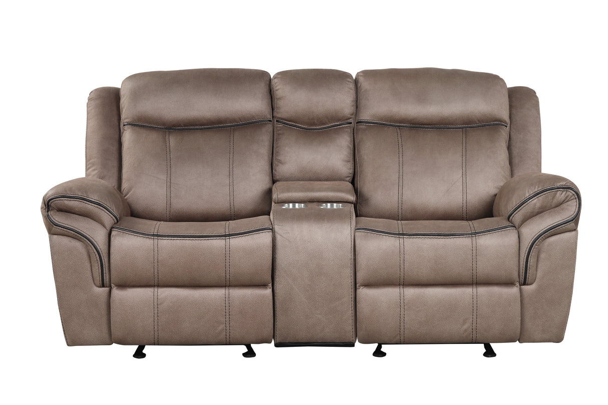 Andres Brown - 3pc Reclining Living Room Set - Andres Brown - Luna Furniture