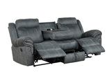 Andres Gray 3-Piece Reclining Living Room Set from Happy Homes - Luna Furniture