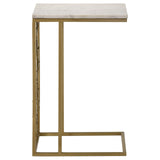 Angeliki Accent Table with Marble Top White - 936024 - Luna Furniture