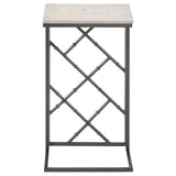 Angeliki Accent Table with Marble Top White - 936025 - Luna Furniture