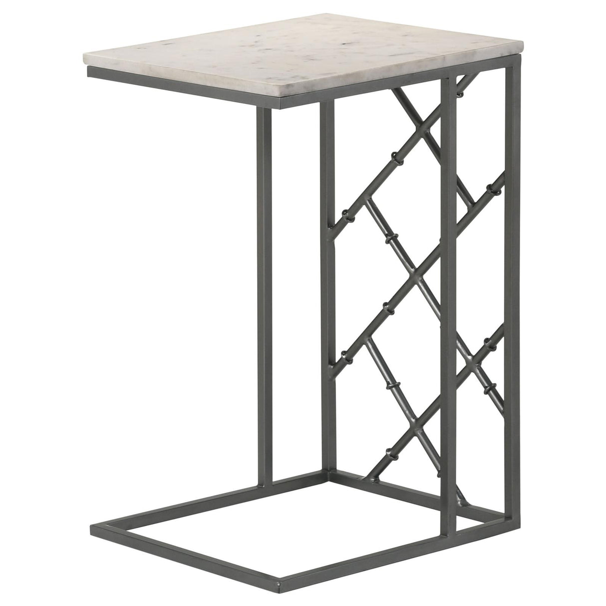 Angeliki Accent Table with Marble Top White - 936025 - Luna Furniture
