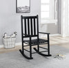 Annie Slat Back Wooden Rocking Chair Black - 609456 - Luna Furniture