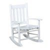 Annie Slat Back Youth Rocking Chair White - 609450 - Luna Furniture