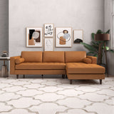 Daphne Tan Genuine Leather LAF Chaise Sectional from Ashcroft Furniture - Luna Furniture