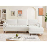 Daphne Tan Genuine Leather RAF Chaise Sectional from Ashcroft Furniture - Luna Furniture