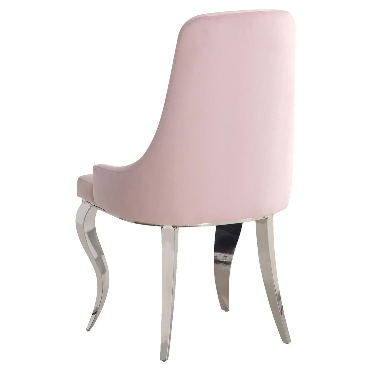 Antoine 5-piece Rectangular Dining Set Chrome and Pink - 108811-S5P - Luna Furniture