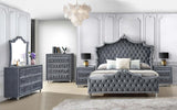 Antonella 7-drawer Upholstered Dresser Grey - 223583 - Luna Furniture