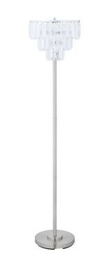 Anya Chrome and Crystal Metal Base Floor Lamp from Coaster - Luna Furniture