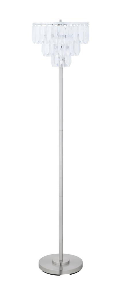 Anya Chrome and Crystal Metal Base Floor Lamp from Coaster - Luna Furniture