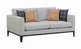 Apperson Light Gray Cushioned Back Sofa from Coaster - Luna Furniture