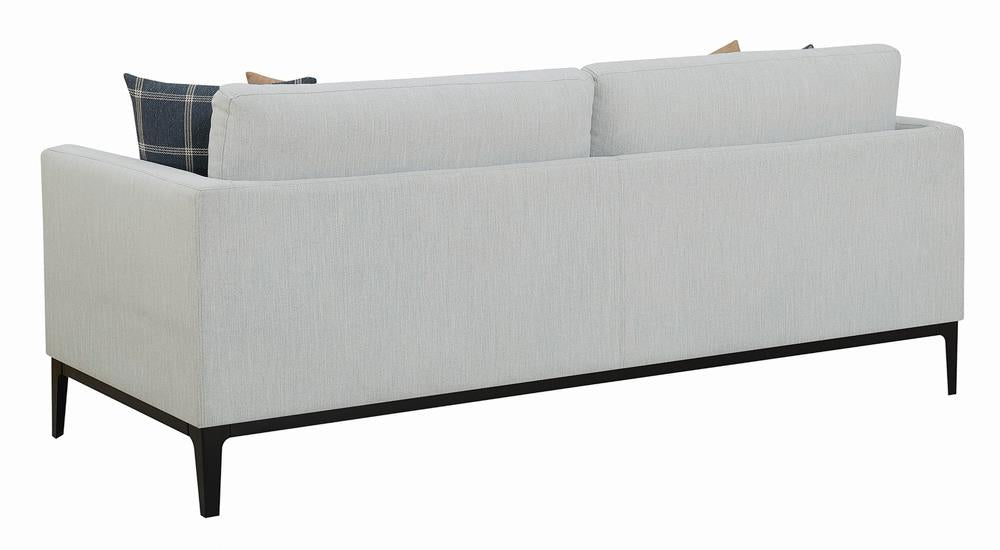 Apperson Light Gray Cushioned Back Sofa from Coaster - Luna Furniture